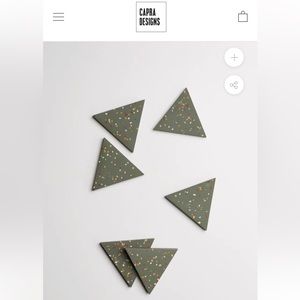 3/$30 Capra Design Terrazzo Resin coasters/trivet